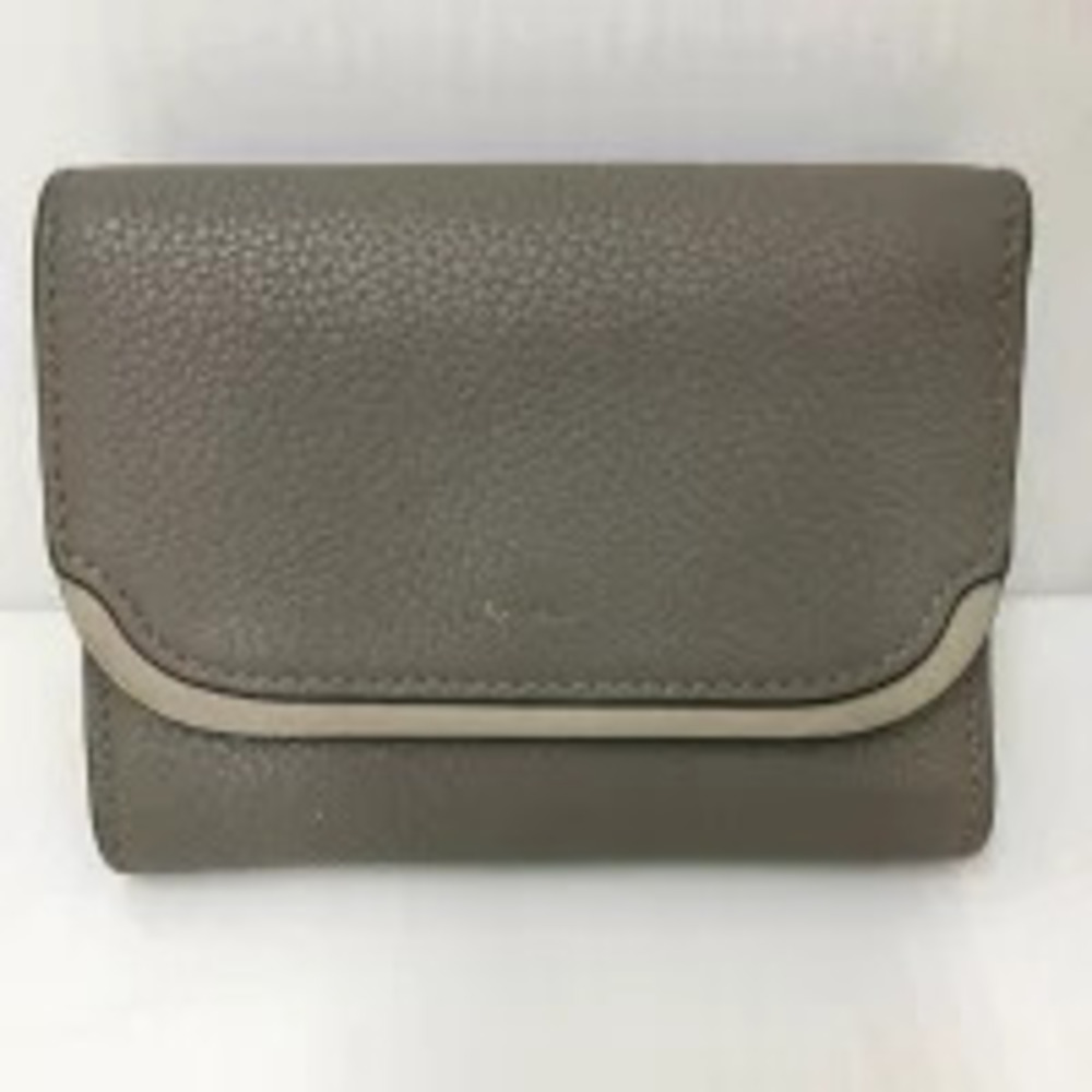 Chloe trifold wallet gray